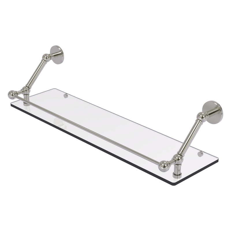 Prestige Skyline Floating Glass Shelf with Gallery Rail