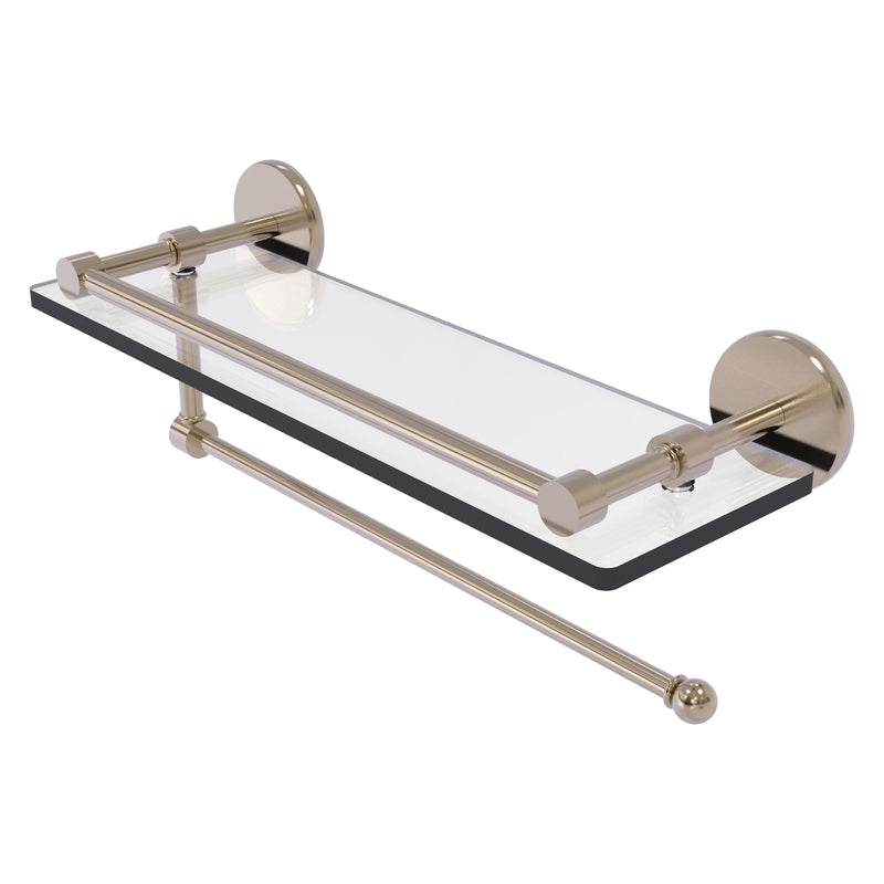 Prestige Skyline Collection Paper Towel Holder with Gallery Glass Shelf