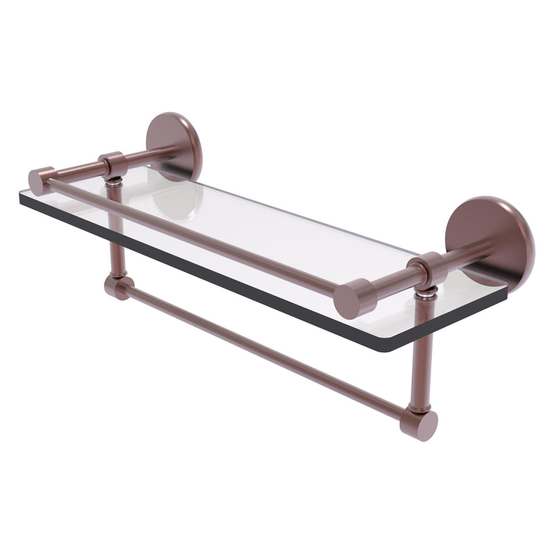 Prestige Skyline Collection Gallery Glass Shelf with Towel Bar