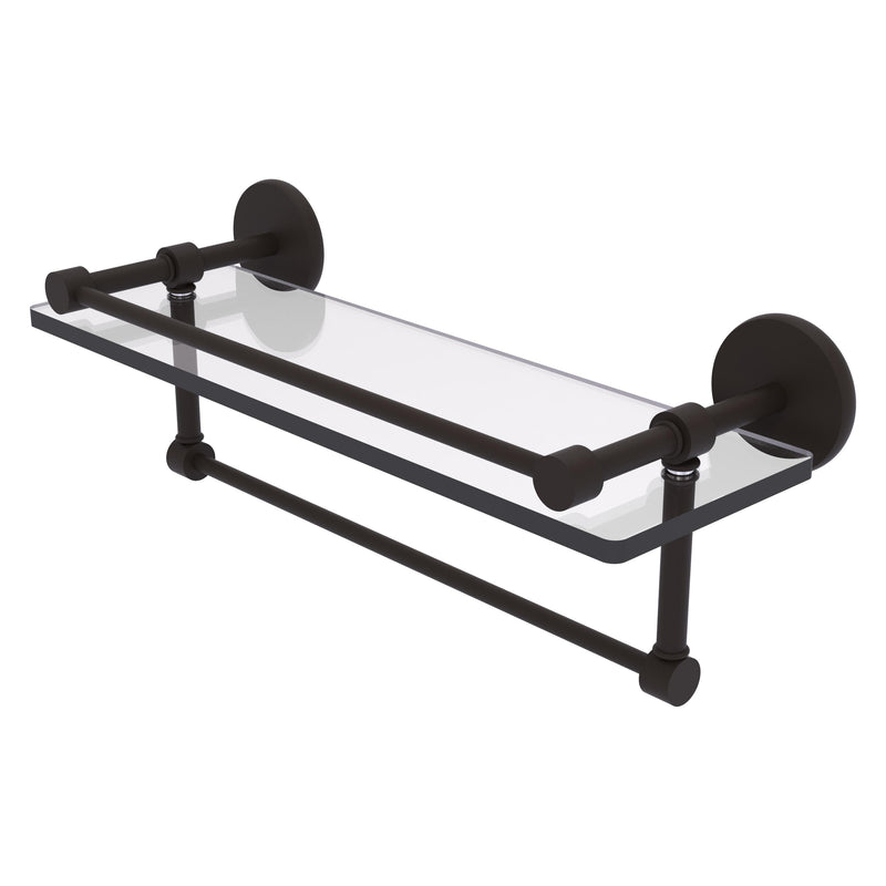 Prestige Skyline Collection Gallery Glass Shelf with Towel Bar