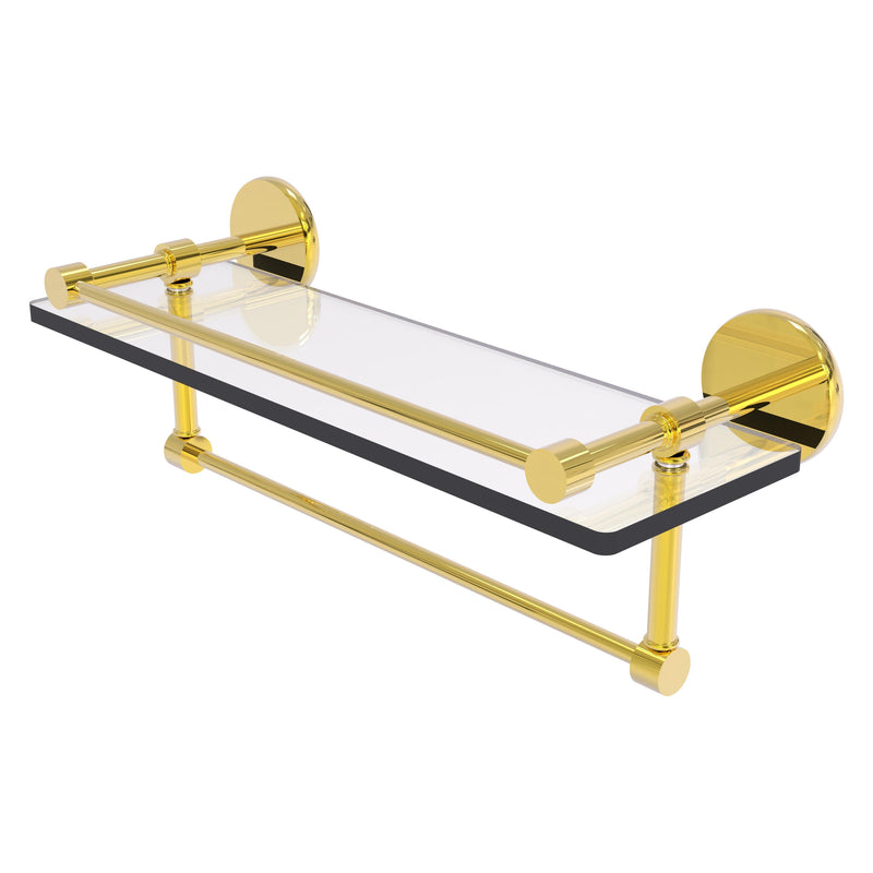 Prestige Skyline Collection Gallery Glass Shelf with Towel Bar