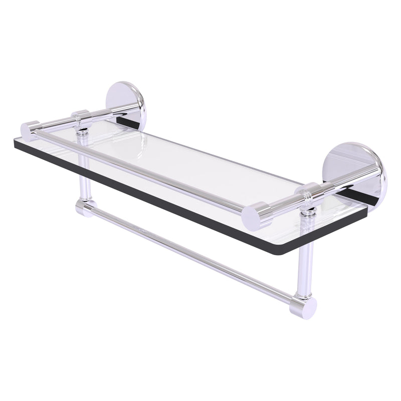 Prestige Skyline Collection Gallery Glass Shelf with Towel Bar