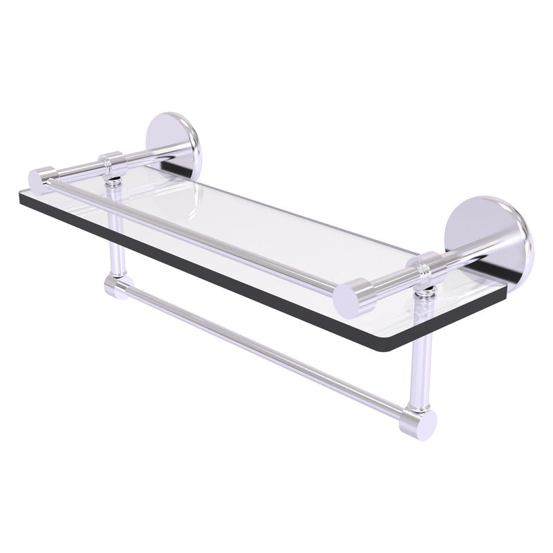 Prestige Skyline Collection Gallery Glass Shelf with Towel Bar