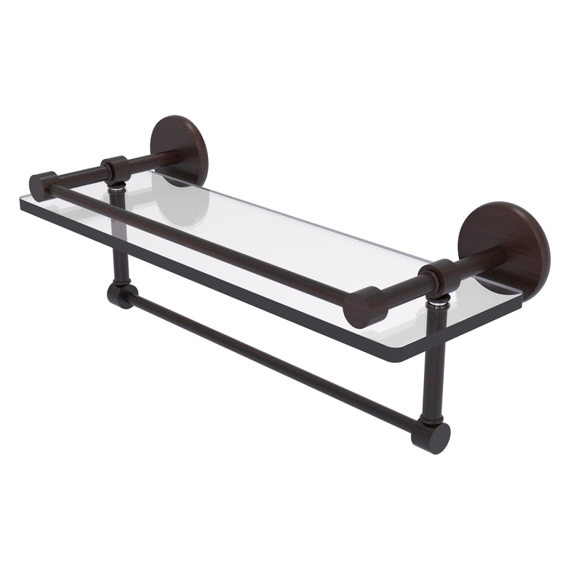 Prestige Skyline Collection Gallery Glass Shelf with Towel Bar