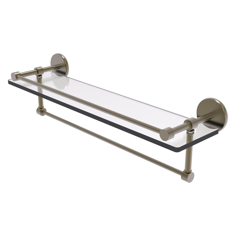 Prestige Skyline Collection Gallery Glass Shelf with Towel Bar