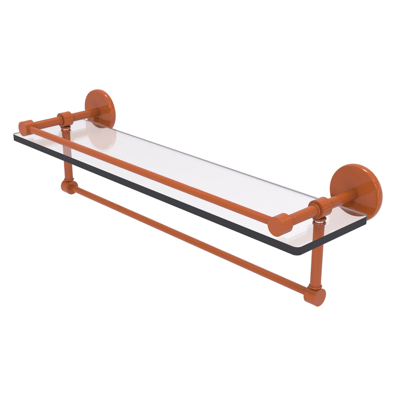 Prestige Skyline Collection Gallery Glass Shelf with Towel Bar