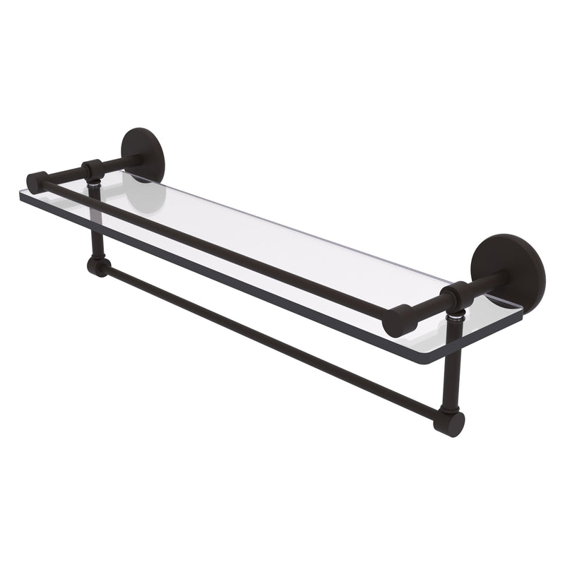 Prestige Skyline Collection Gallery Glass Shelf with Towel Bar