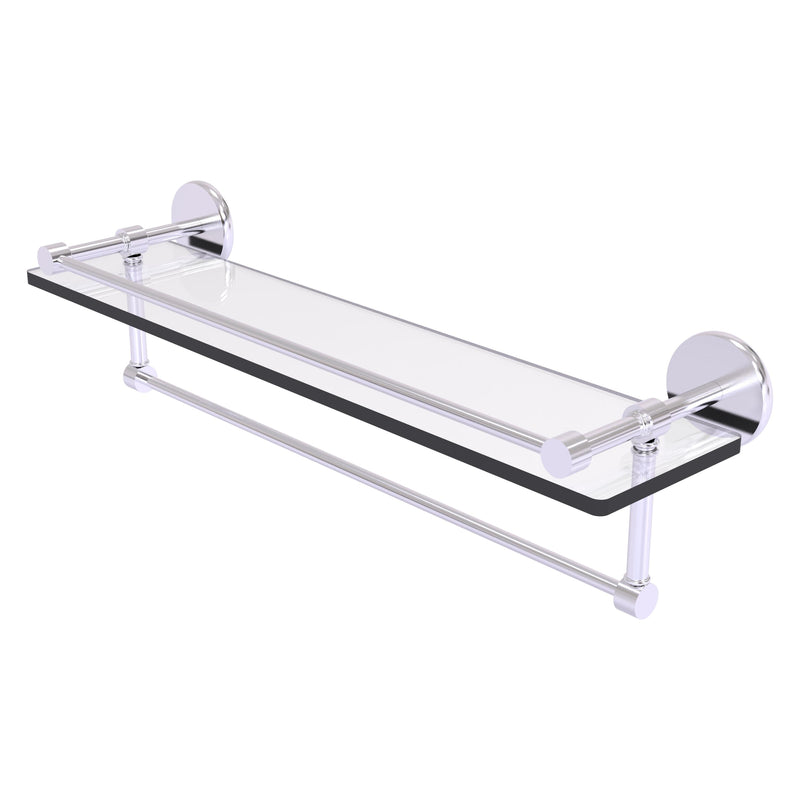 Prestige Skyline Collection Gallery Glass Shelf with Towel Bar