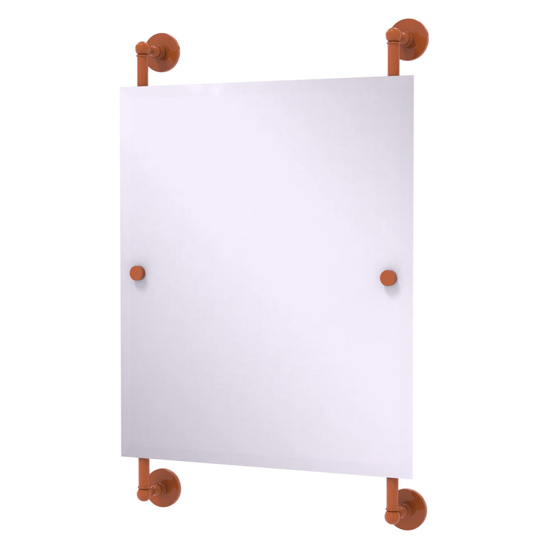 Prestige Skyline Collection Rectangular Frameless Rail Mounted Mirror