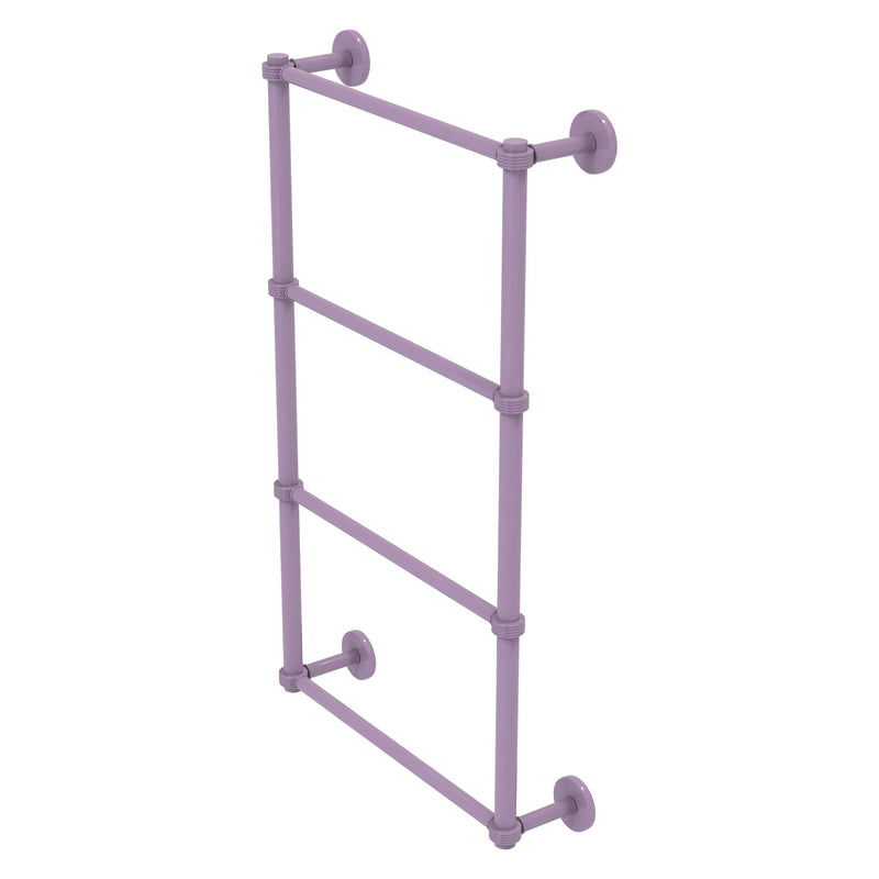 Prestige Skyline Collection 4 Tier Ladder Towel Bar with Grooved Accents