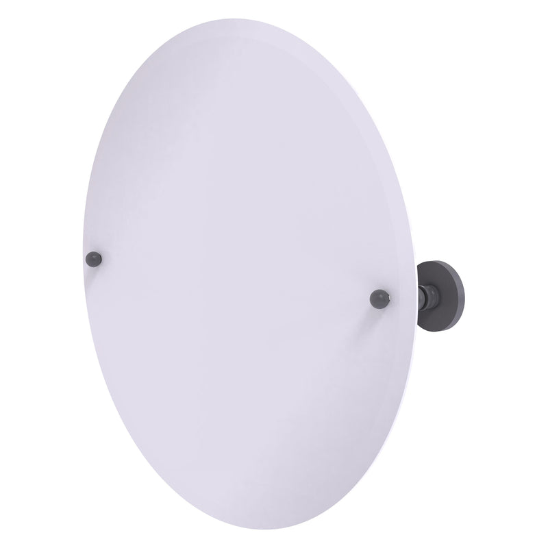 Frameless Round Tilt Mirror with Beveled Edge