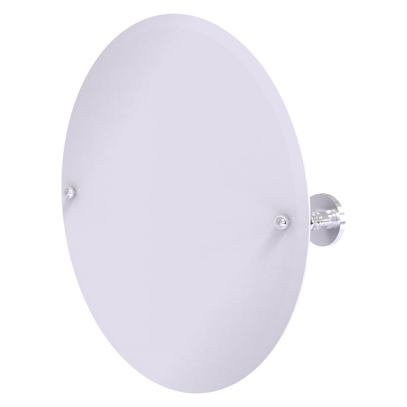 Frameless Round Tilt Mirror with Beveled Edge