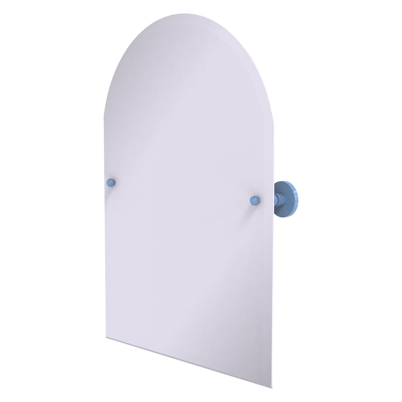 Frameless Arched Top Tilt Mirror with Beveled Edge