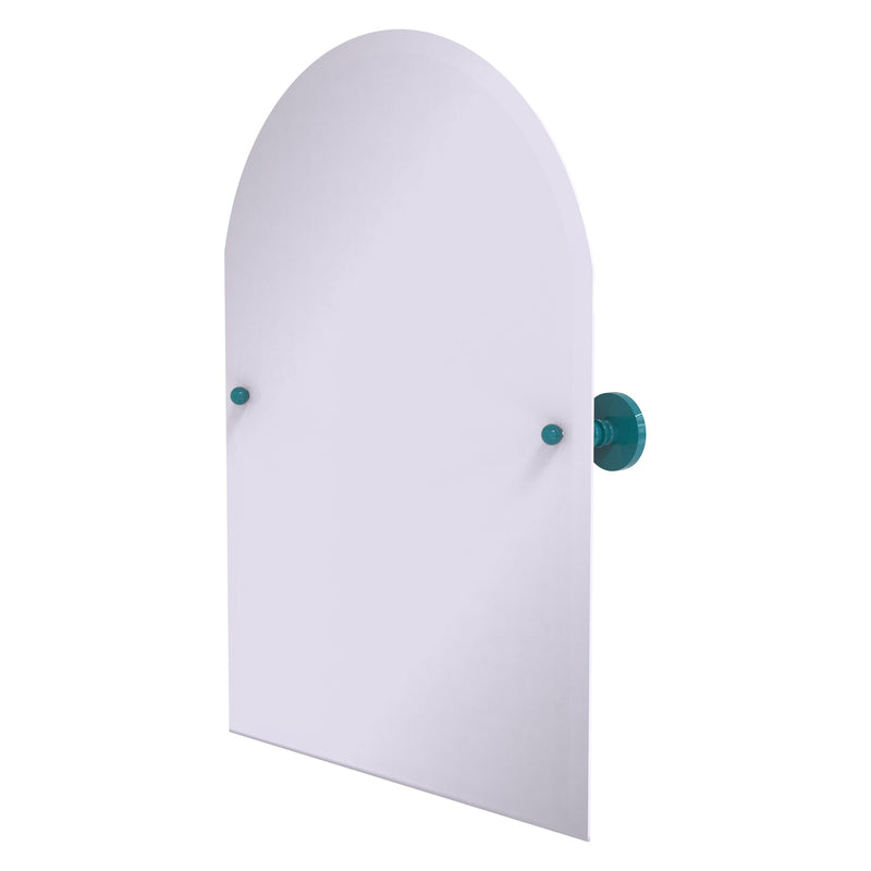 Frameless Arched Top Tilt Mirror with Beveled Edge