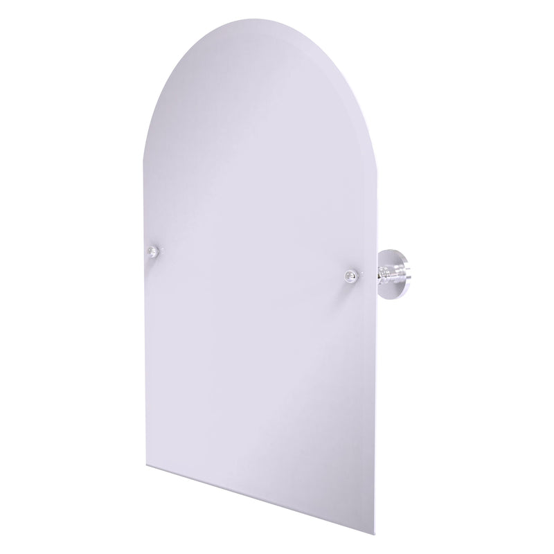 Frameless Arched Top Tilt Mirror with Beveled Edge