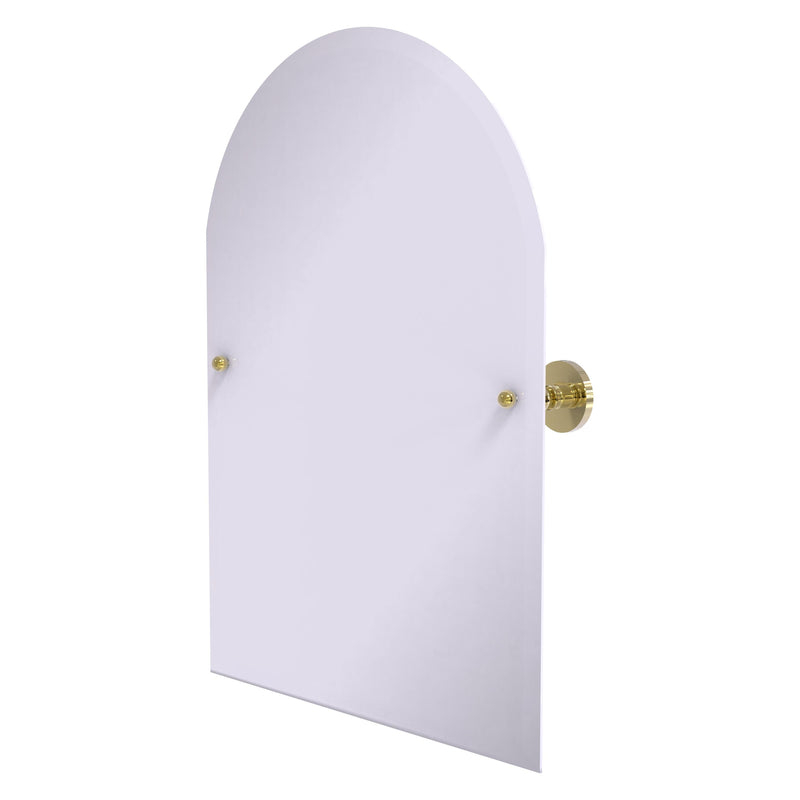 Frameless Arched Top Tilt Mirror with Beveled Edge