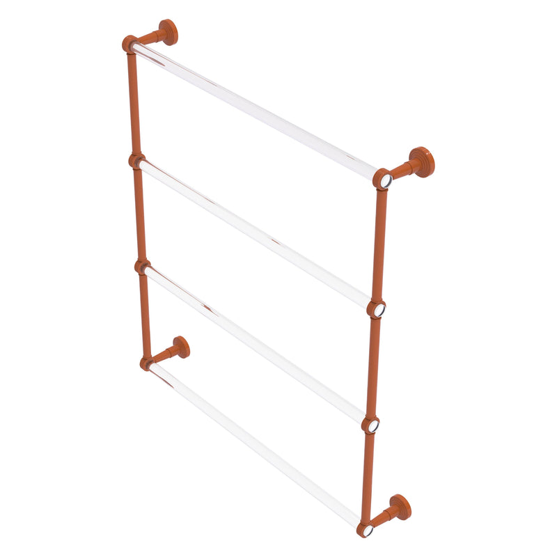 Pacific Beach Collection 4 Tier Ladder Towel Bar with Grooved Accents