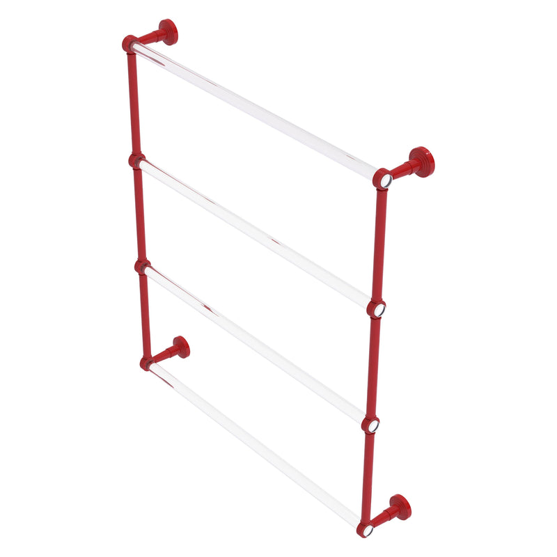 Pacific Beach Collection 4 Tier Ladder Towel Bar with Grooved Accents