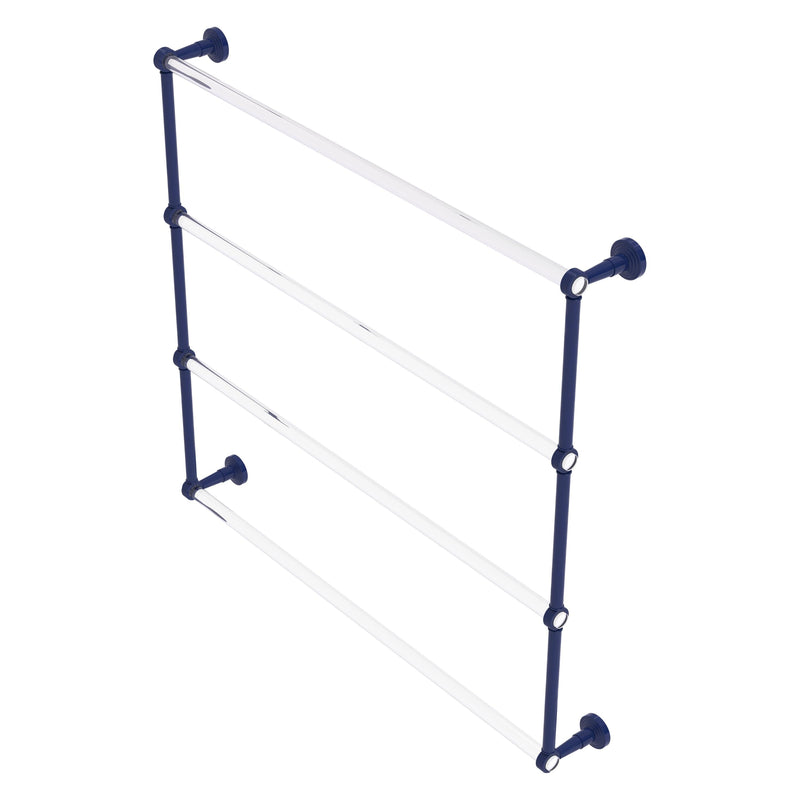 Pacific Beach Collection 4 Tier Ladder Towel Bar with Grooved Accents