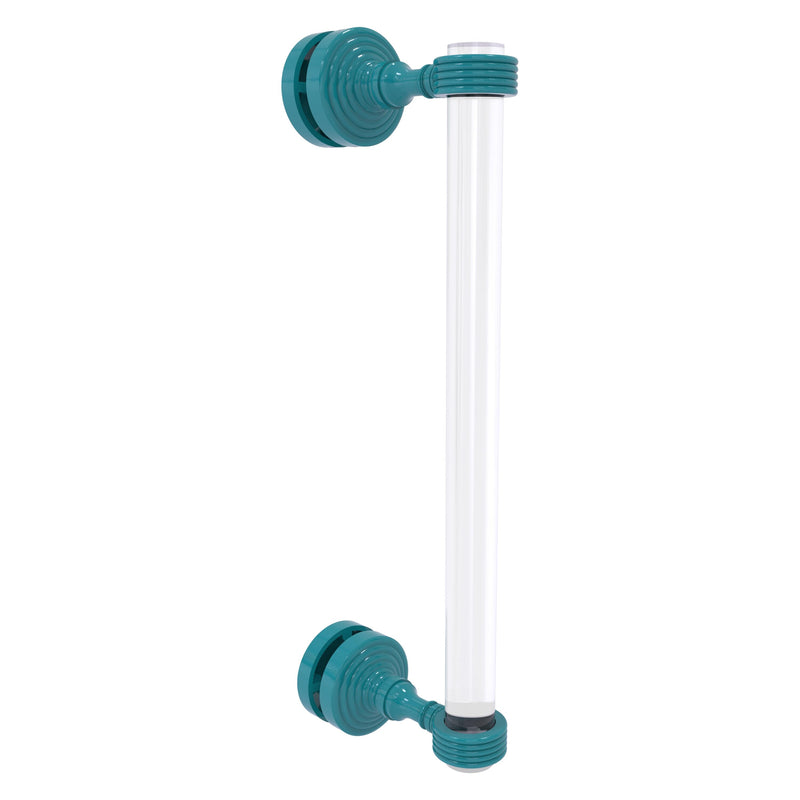 Pacific Grove Collection Single Side Shower Door Pull with Grooved Accents