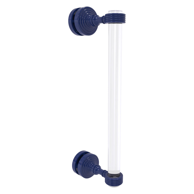 Pacific Grove Collection Single Side Shower Door Pull with Grooved Accents