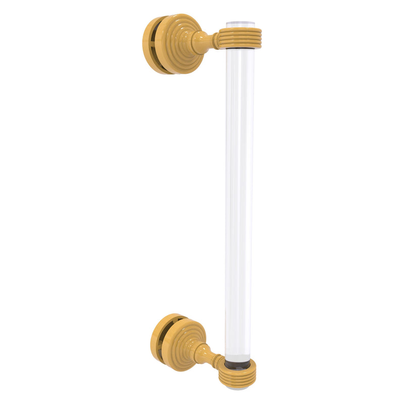 Pacific Grove Collection Single Side Shower Door Pull with Grooved Accents