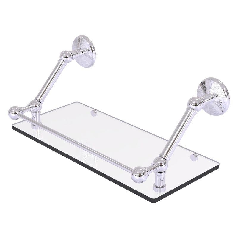 Prestige Monte Carlo Floating Glass Shelf with Gallery Rail