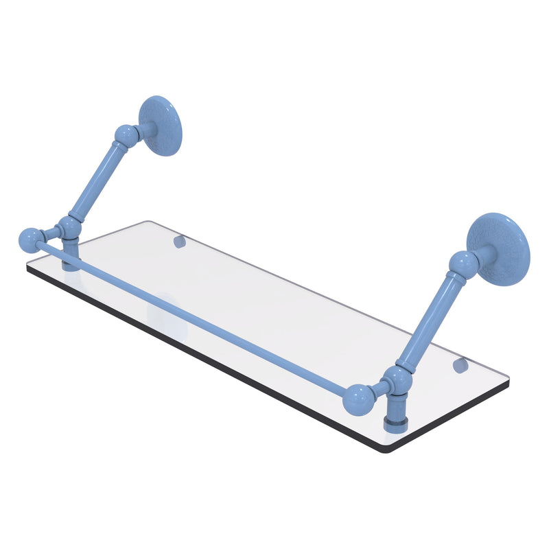 Prestige Monte Carlo Floating Glass Shelf with Gallery Rail