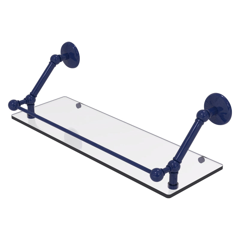 Prestige Monte Carlo Floating Glass Shelf with Gallery Rail