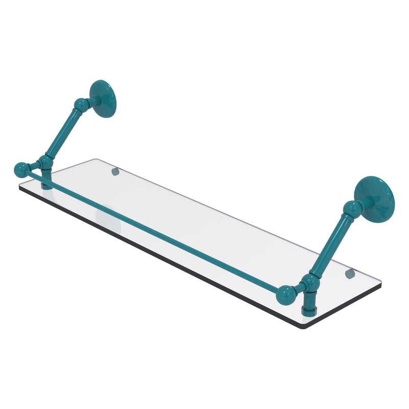 Prestige Monte Carlo Floating Glass Shelf with Gallery Rail