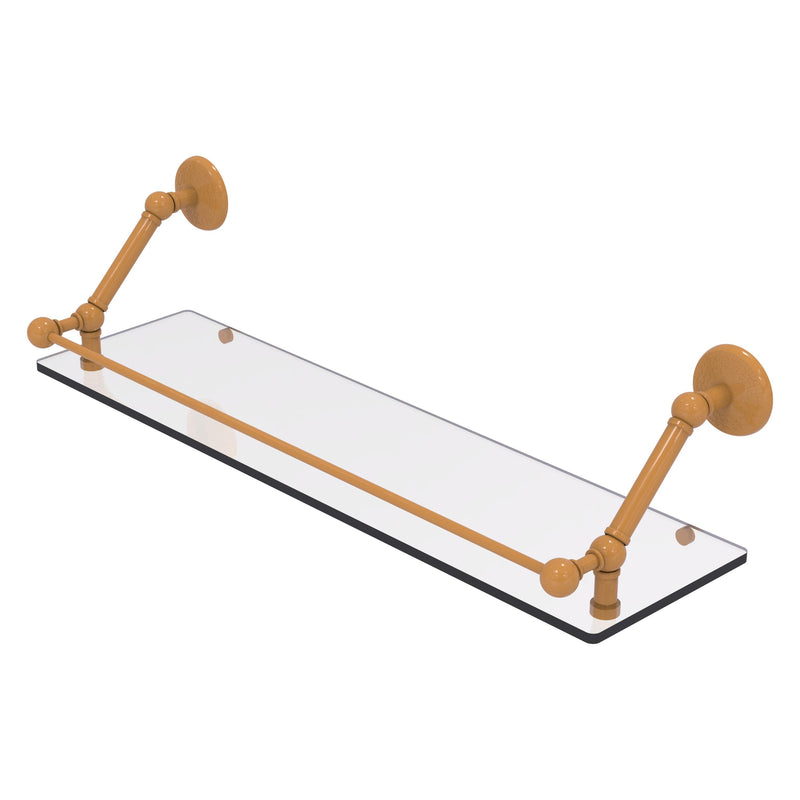 Prestige Monte Carlo Floating Glass Shelf with Gallery Rail