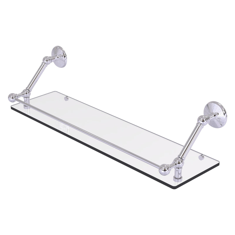 Prestige Monte Carlo Floating Glass Shelf with Gallery Rail