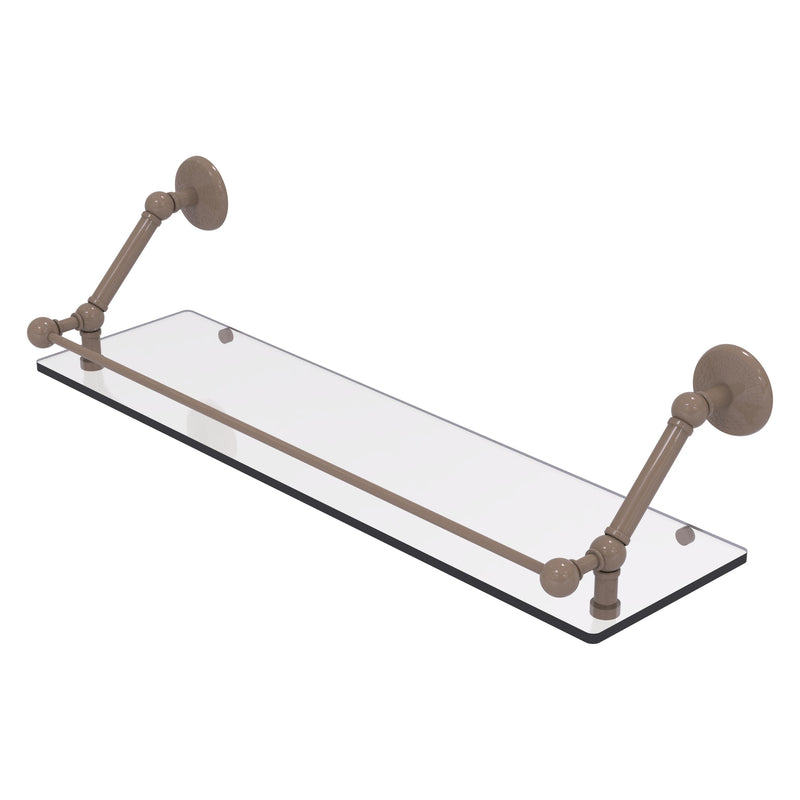 Prestige Monte Carlo Floating Glass Shelf with Gallery Rail