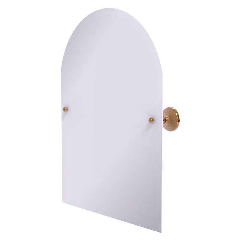 Frameless Arched Top Tilt Mirror with Beveled Edge