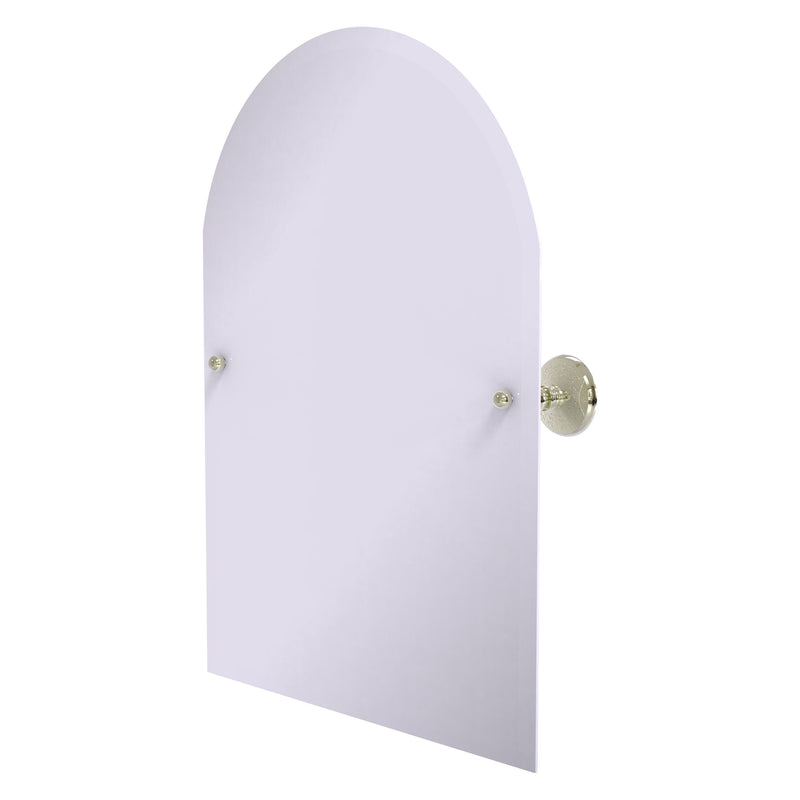 Frameless Arched Top Tilt Mirror with Beveled Edge