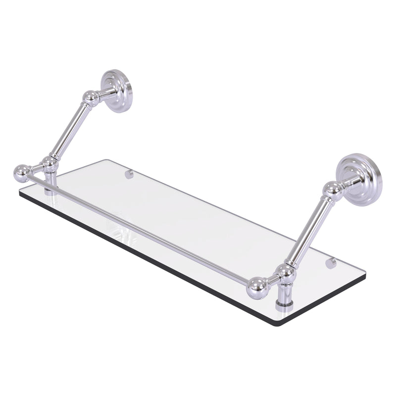 Prestige Que New Floating Glass Shelf with Gallery Rail