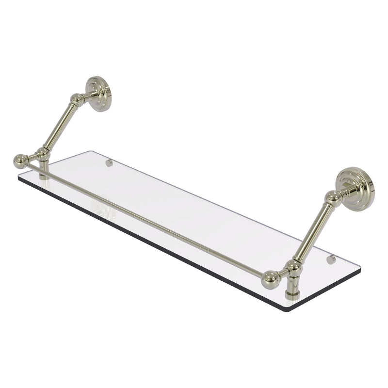 Prestige Que New Floating Glass Shelf with Gallery Rail