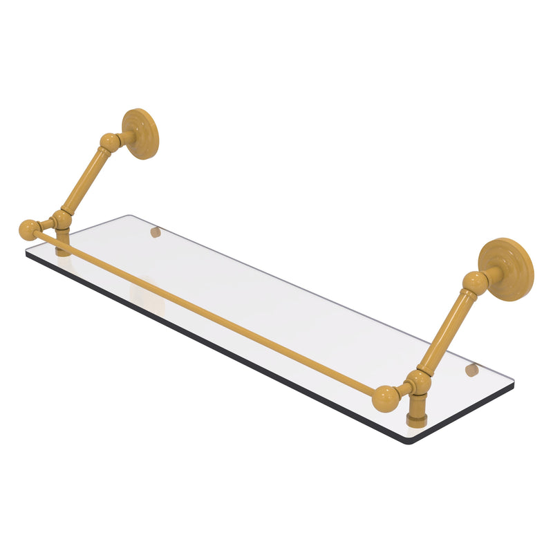 Prestige Que New Floating Glass Shelf with Gallery Rail