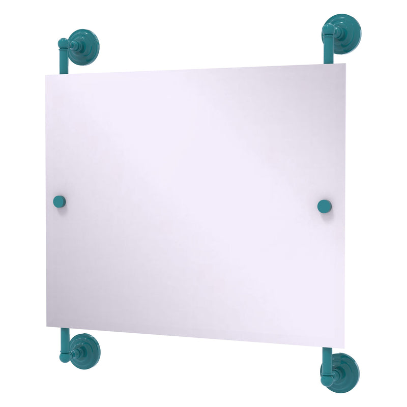 Prestige Que New Landscape Rectangular Frameless Rail Mounted Mirror