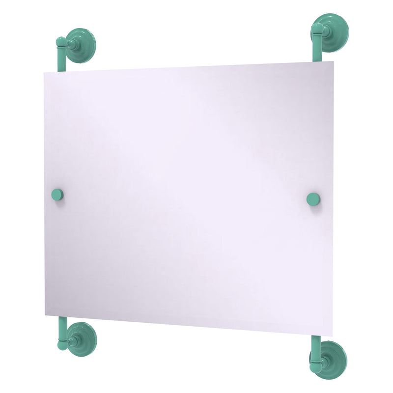 Prestige Que New Landscape Rectangular Frameless Rail Mounted Mirror