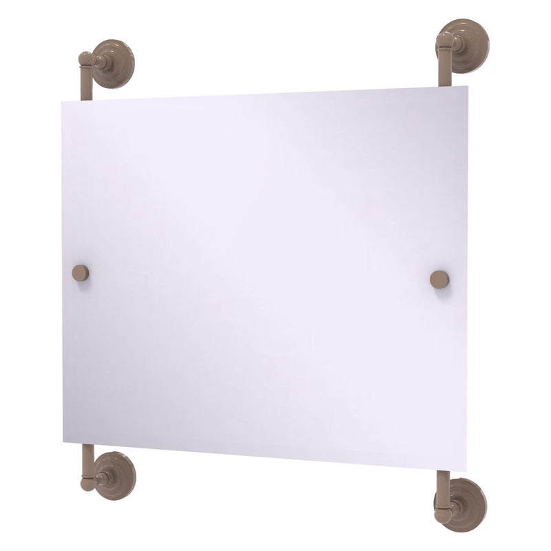 Prestige Que New Landscape Rectangular Frameless Rail Mounted Mirror