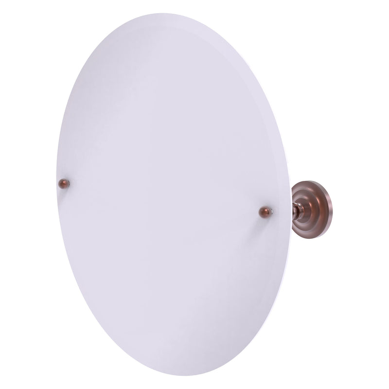 Frameless Round Tilt Mirror with Beveled Edge