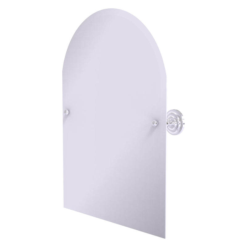 Frameless Arched Top Tilt Mirror with Beveled Edge