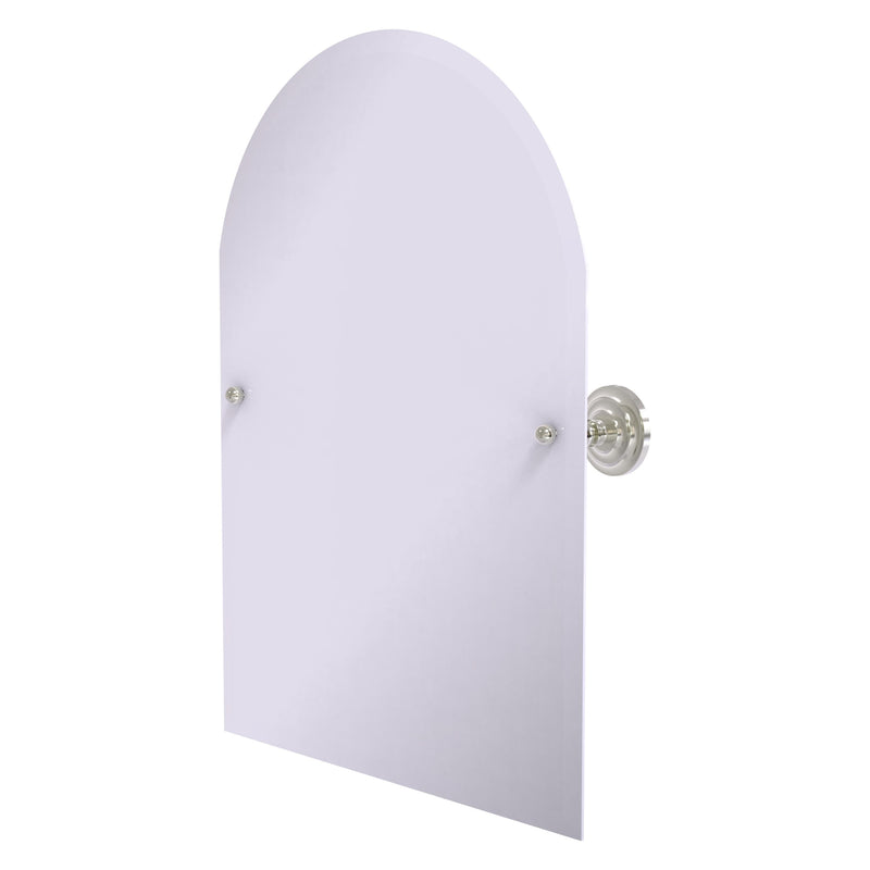 Frameless Arched Top Tilt Mirror with Beveled Edge