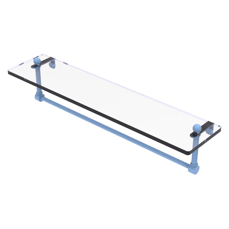 Prestige Regal Collection Glass Vanity Shelf with Integrated Towel Bar