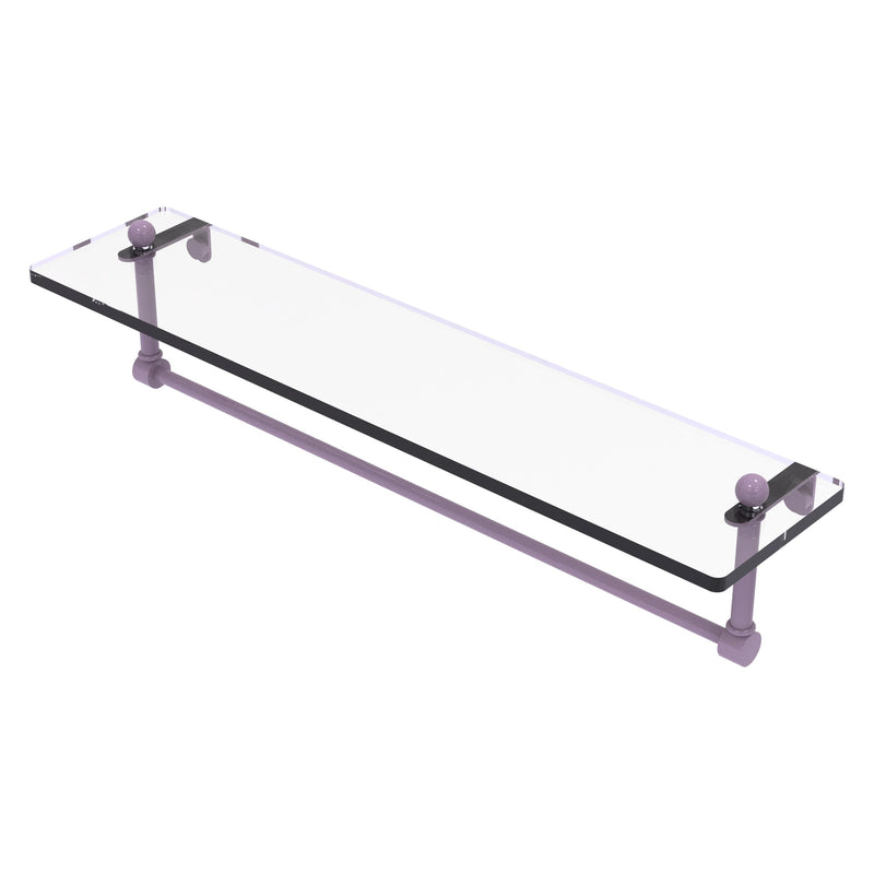 Prestige Regal Collection Glass Vanity Shelf with Integrated Towel Bar