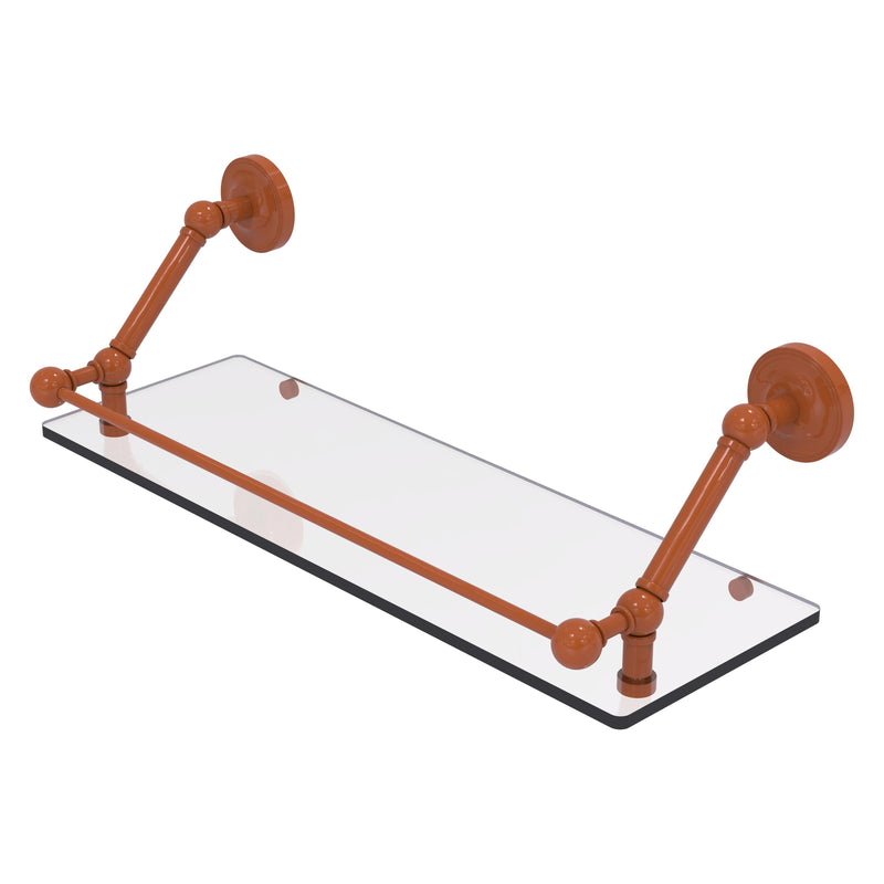 Prestige Regal Floating Glass Shelf with Gallery Rail