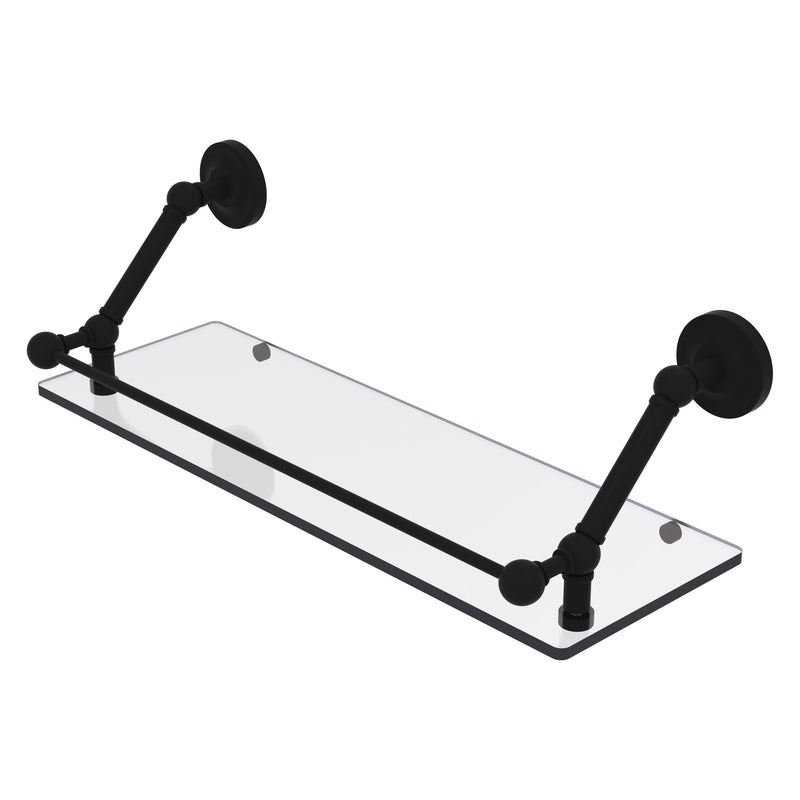 Prestige Regal Floating Glass Shelf with Gallery Rail