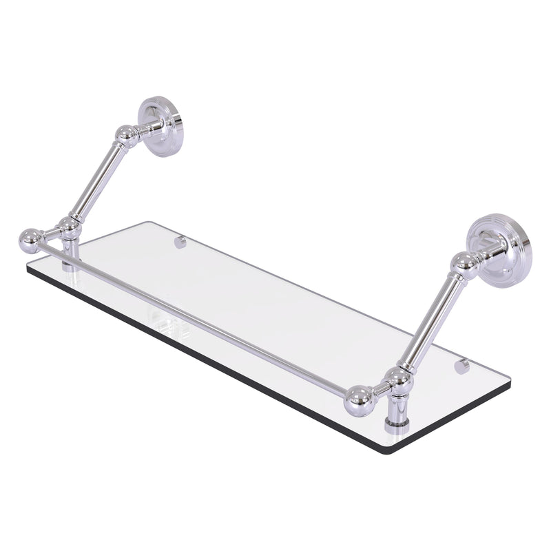 Prestige Regal Floating Glass Shelf with Gallery Rail