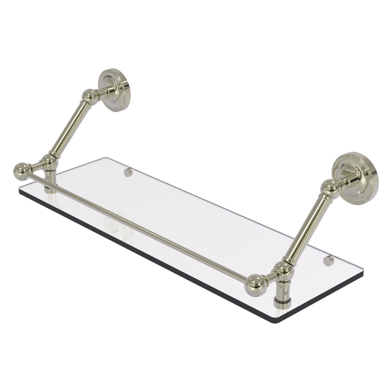 Prestige Regal Floating Glass Shelf with Gallery Rail